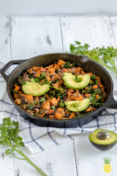 Sweet Potato & Black Bean Breakfast Hash {gluten- and oil-free} sweetsimplevegan.com #breakfast #vegan #sweetpotato
